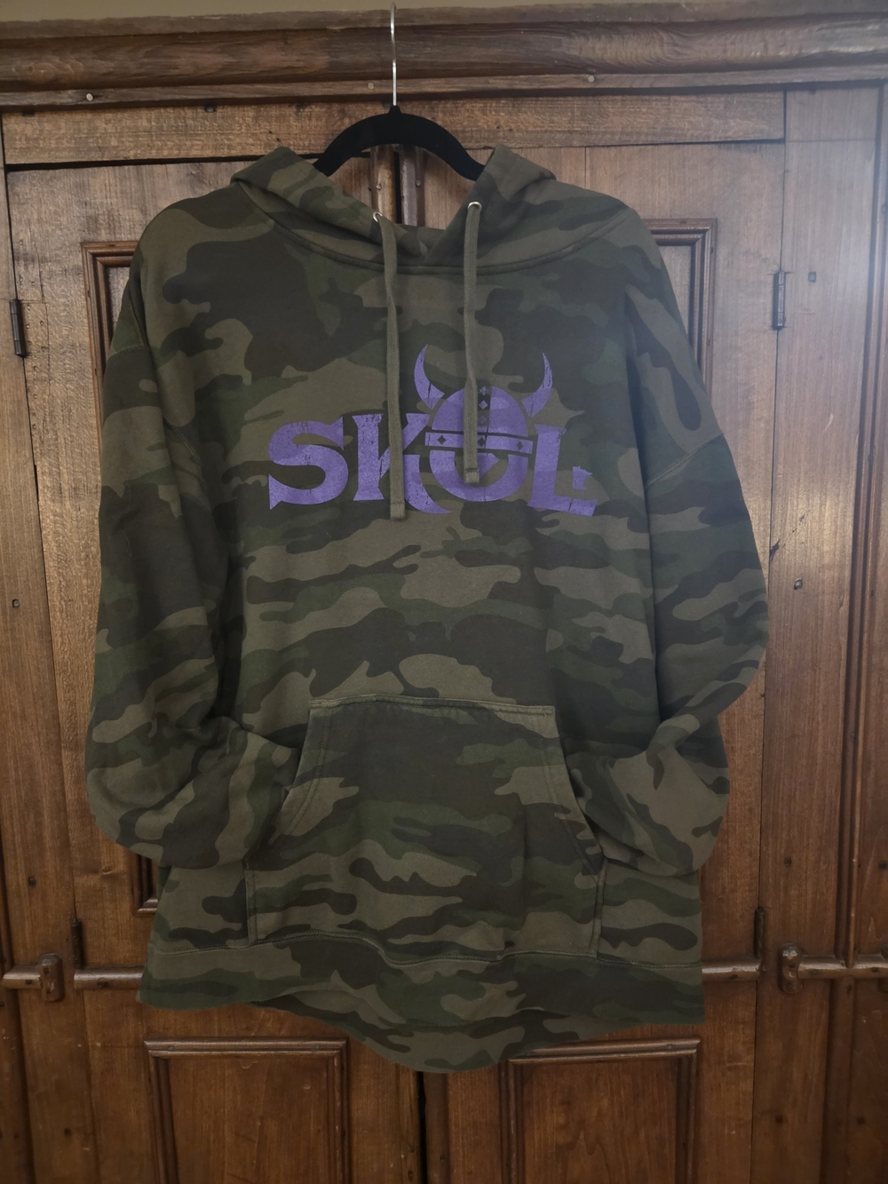 Camo Hooded MN Vikings SKOL Sweatshirt